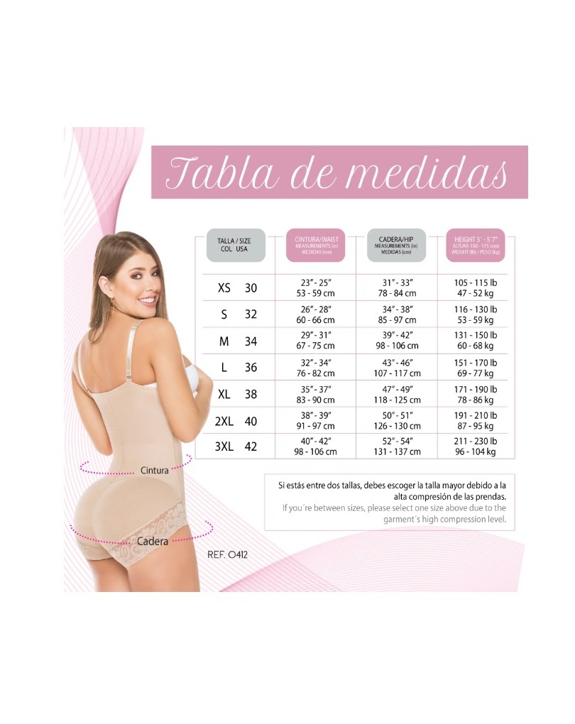 FAJA SALOME REF 0351 TANGA ESPALDA ALTA