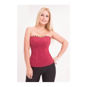 CORSET STRAPLES COLOMBIANO GAMUZA