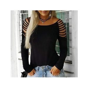 BLUSA DAMA HOMBROS DESCUBIERTOS CON TIRAS