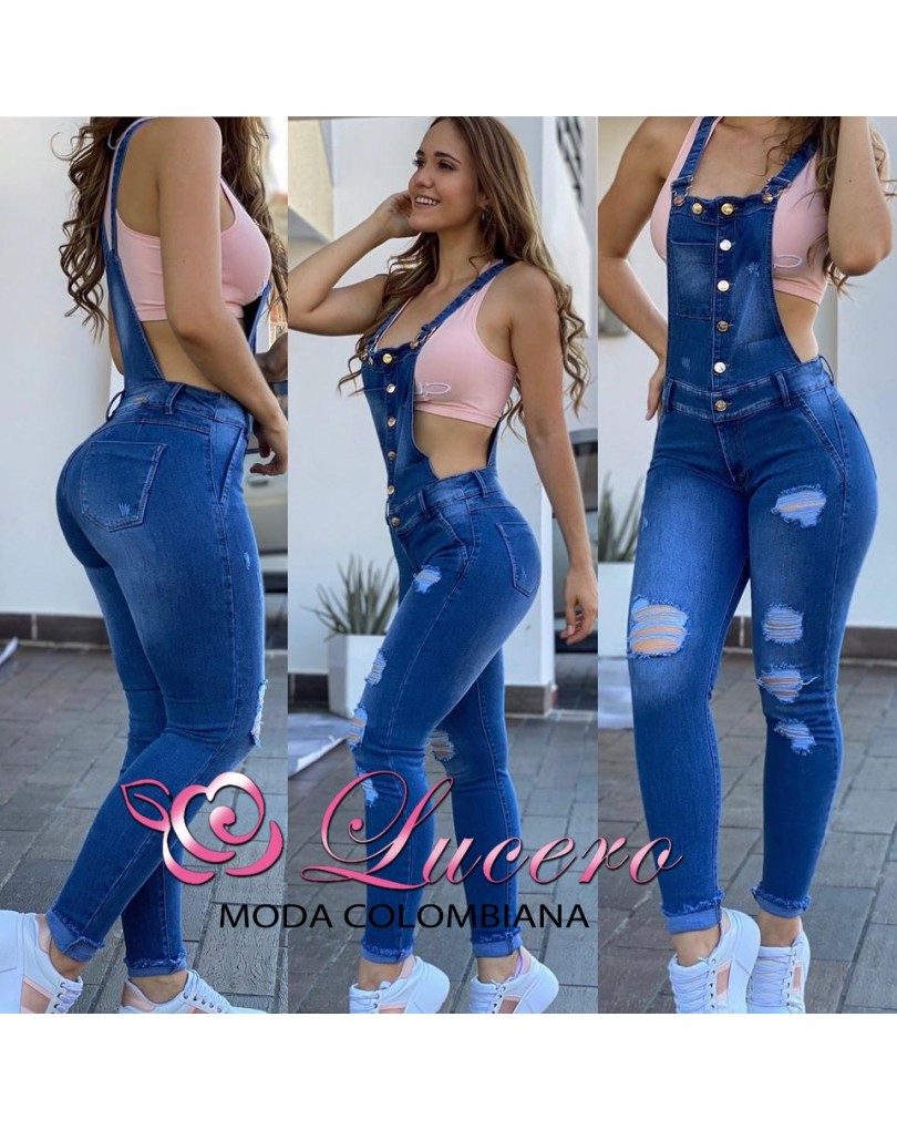 PETO VAQUERO DAMA PANTALÓN LARGO REALCE COLOMBIANO