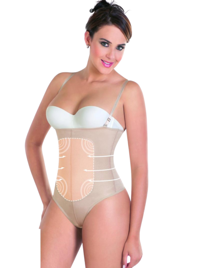FAJA STRAPLESS EN HILO TELA TRICONET