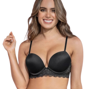 SUJETADOR CON RELLENO ESTILO MAGIC-UP LISO LEONISA 11985