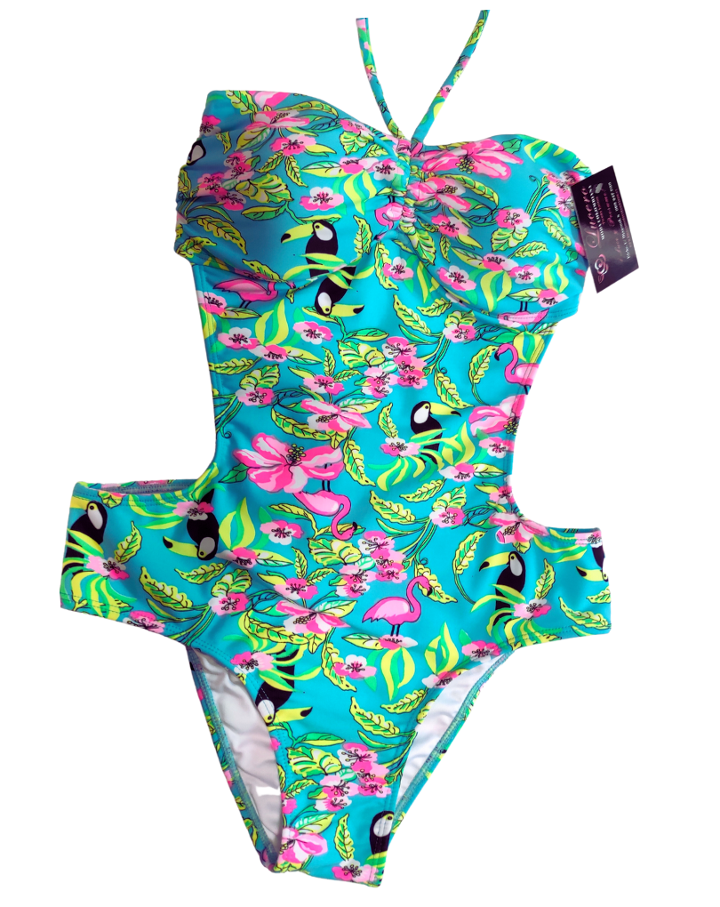 TRIKINI  ABDOMEN MEDIO PECHO COPA PREHORMADA CON RELLENO Y VARILLA