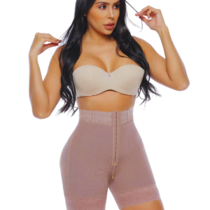 FAJA SHORT CORTO PRETINA SILICONA Y BROCHES AJUSTABLES