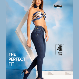 PANTALÓN COLOMBIANO PRETINA ANCHA SIN BOLSILLOS