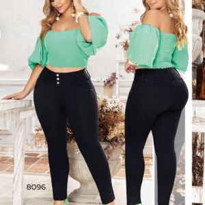 PANTALÓN VAQUERO LEVANTACOLA CLÁSICO SIN BOLSILLOS