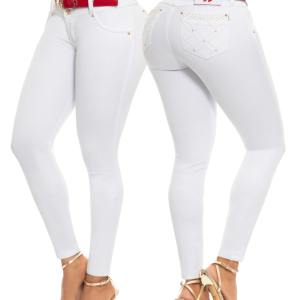 JEANS PUSH-UP CON LINDOS BOLSILLOS PRETINA ANCHA 80736 WOW