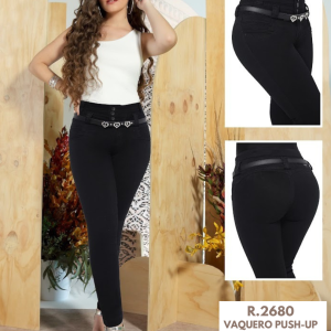 VAQUERO LEVANTACOLA REALCE SIN BOLSILLOS PRETINA ANCHA 2680