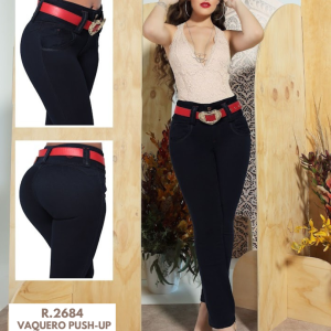 PANTALÓN LEVANTACOLA SIN BOLSILLOS CON REALCE 2684