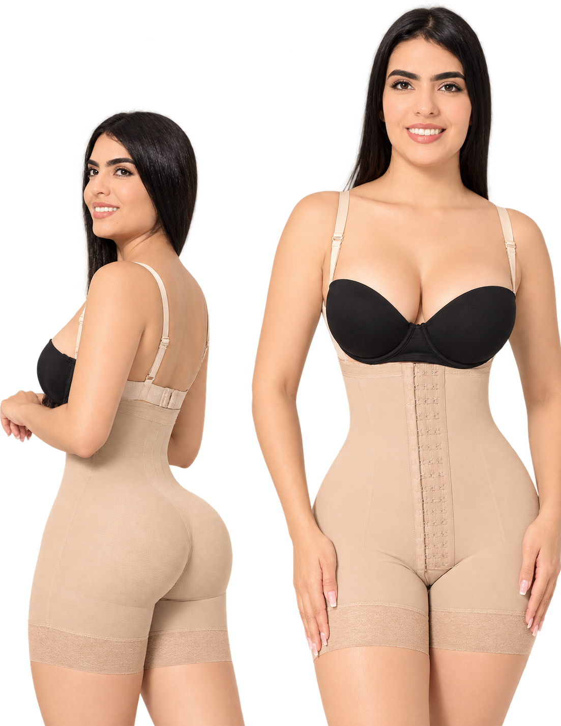 FAJA STRAPLESS 7404LMC CON REALCE INVISIBLE Y 3 BROCHES