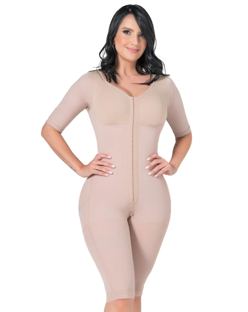 Faja Posquirúrgica Larga con Brasier y mangas Fajitex 23701 | Alta Compresión