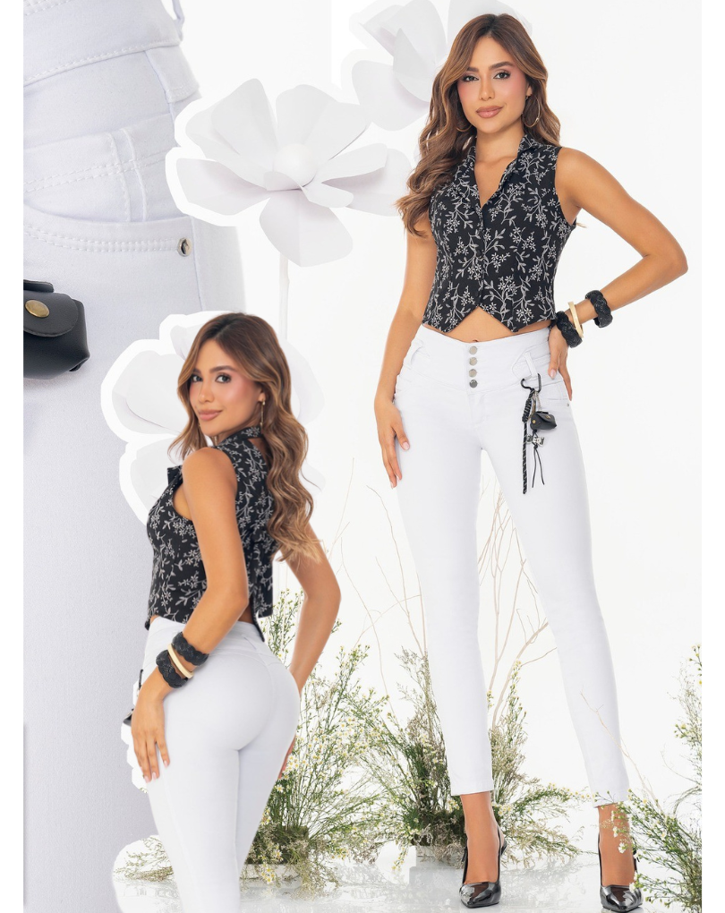 PANTALÓN COLOMBIANO PUSH-UP REF. 1811 ¡GLÚTEOS PERFECTOS AL INSTANTE!